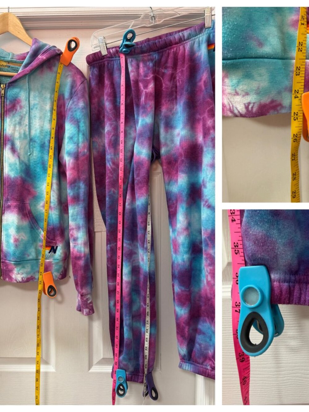 Aviator Nation Tie Dye 3-Pc Bundle Set S M L + NYC Brooklyn Tote & 2 Koozies - Picture 7 of 13